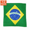 Bandanas drapeau brésilien (lot de 12)