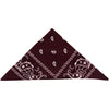 Burgundy Paisley Bandanas (pack of 12)