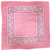Bandanas roses à motifs cachemire (paquet de 12)