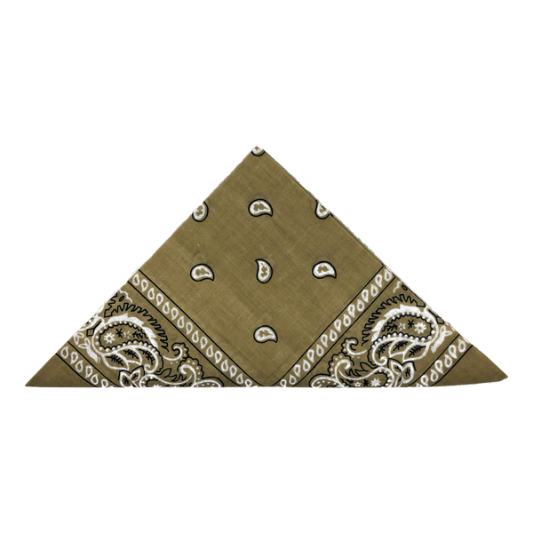 Bandanas à motifs cachemire sable (paquet de 12)