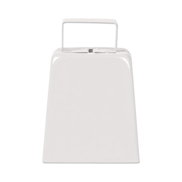 Cloche de vache blanche de 10 cm de haut