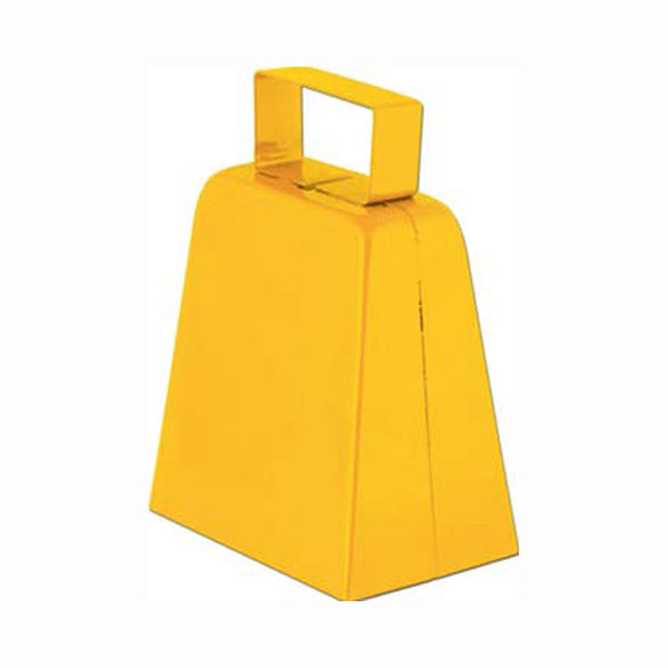 Cloche de vache jaune de 10 cm de haut