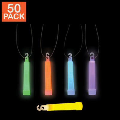 Bâtonnets lumineux premium assortis de 4 pouces (paquet de 50)