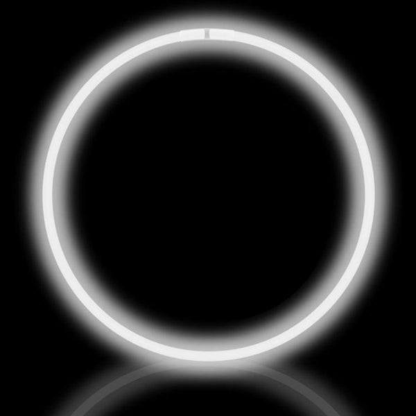 50 colliers lumineux blancs de qualité supérieure (tube de 50)