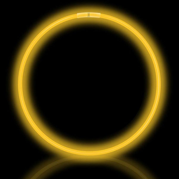 50 Yellow Premium Glow Necklaces (Tube of 50)