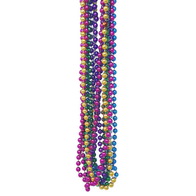 144 perles de Mardi Gras assorties