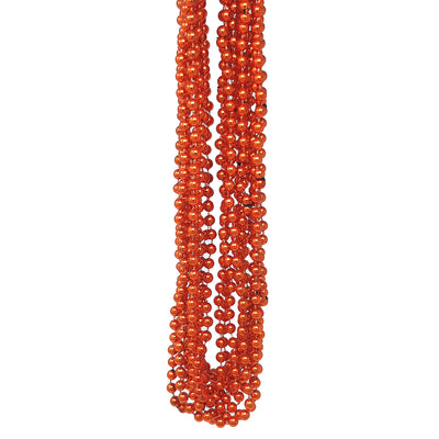 144 perles orange de Mardi Gras