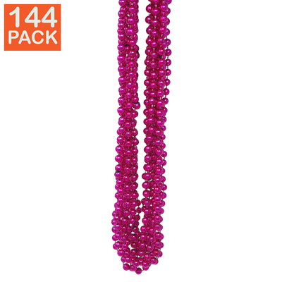 144 perles roses de Mardi Gras