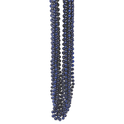 144 perles bleu marine pour Mardi Gras