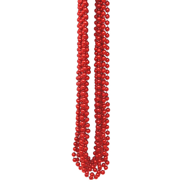 144 perles rouges de Mardi Gras