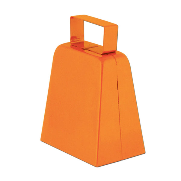 Cloche de vache orange de 10 cm de haut