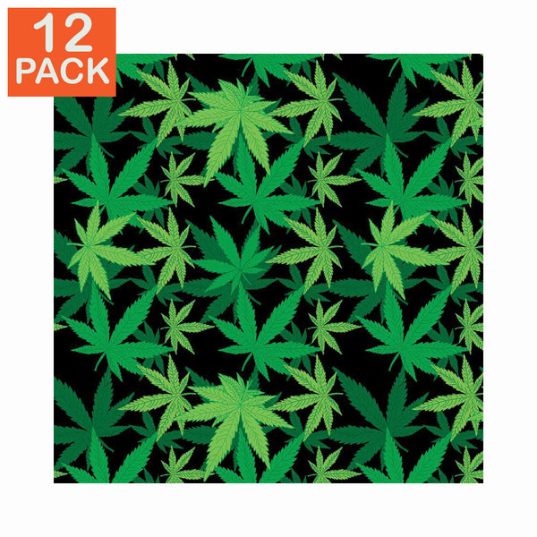 Bandana à imprimé cannabis