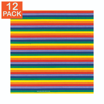 Bandana arc-en-ciel (lot de 12)