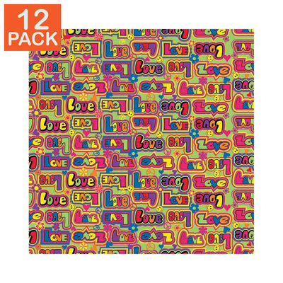 Bandana Retro Love (lot de 12)