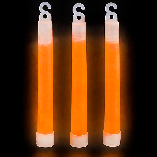 6" Orange Premium Glow Sticks (pack of 24)