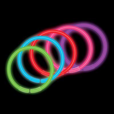 Bracelets lumineux assortis de 8 pouces (tube de 100)