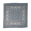 Bandanas gris à motifs cachemire (paquet de 12)