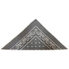 Bandanas gris à motifs cachemire (paquet de 12)