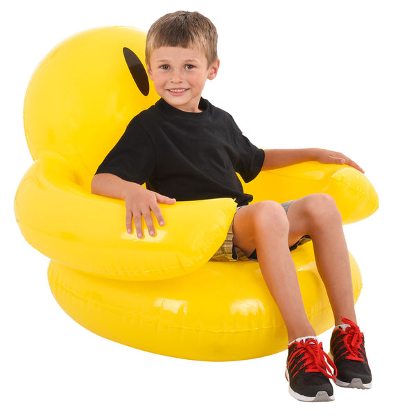 Fauteuil gonflable souriant