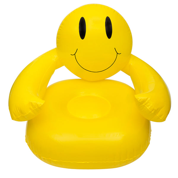 Fauteuil gonflable souriant
