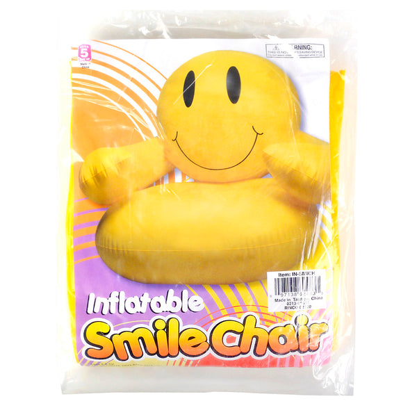 Fauteuil gonflable souriant