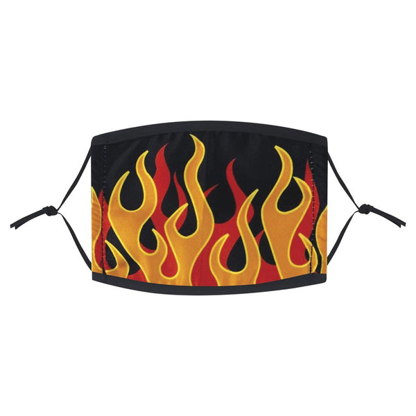 Masque à motif flamme