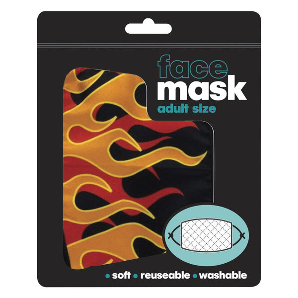 Masque à motif flamme
