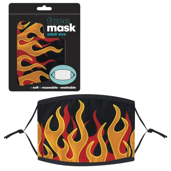 Masque à motif flamme