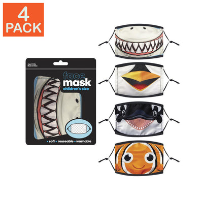 Animaux aquatiques, Masque pour enfant (lot de 4)