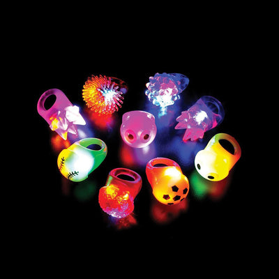 Assortiment de bagues lumineuses de 1 pouce (paquet de 48)