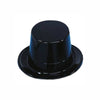 Chapeau haut-de-forme en plastique noir (paquet de 12)