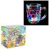Chope à bière multicolore clignotante de 473 ml (16 oz).