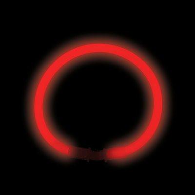 Bracelets rouges lumineux de 20 cm (tube de 50)