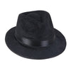 Chapeau de gangster en feutre noir (lot de 12)