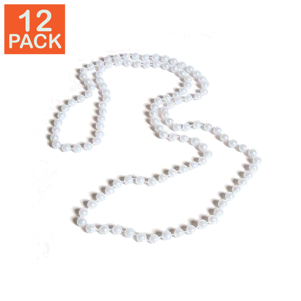 Pearl Bead Necklaces  (pack of 12)