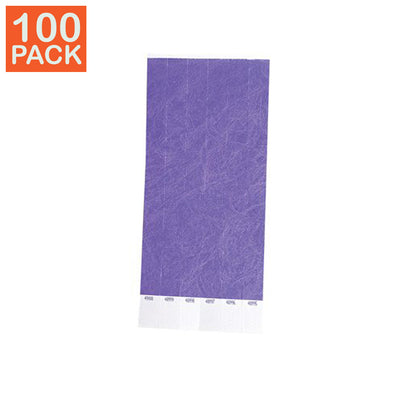 100 bracelets Tyvek violets