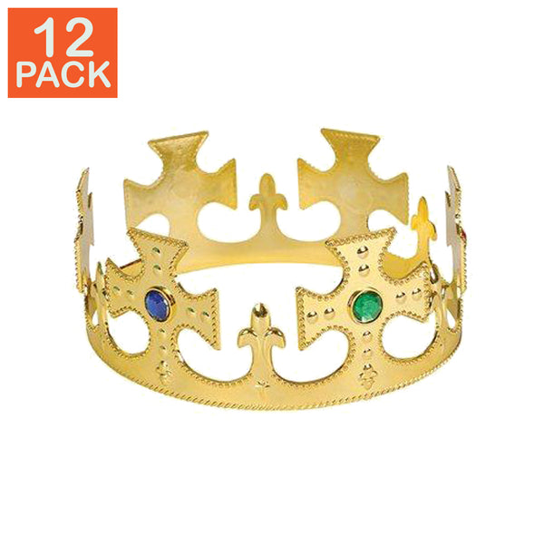 Couronne en or ornée de pierres précieuses (paquet de 12)