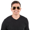 Lunettes de soleil RockStar dorées (lot de 12)