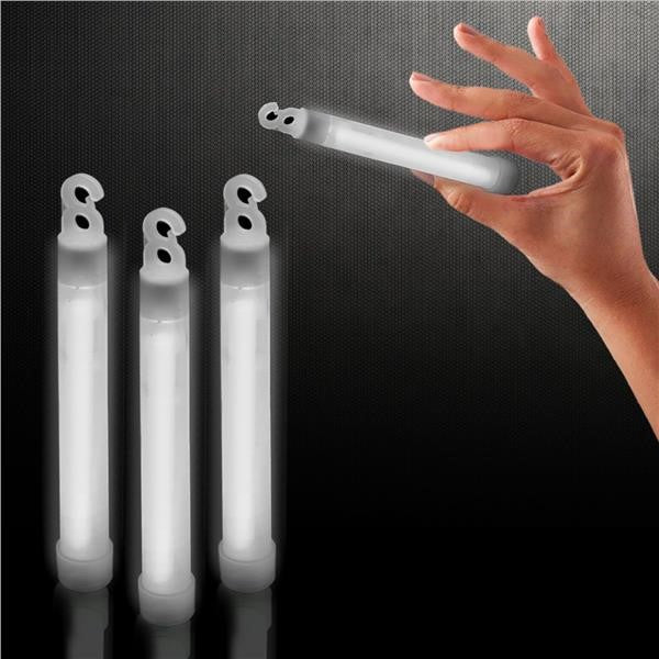 Bâtonnets lumineux blancs de qualité supérieure de 6 pouces (paquet de 24)