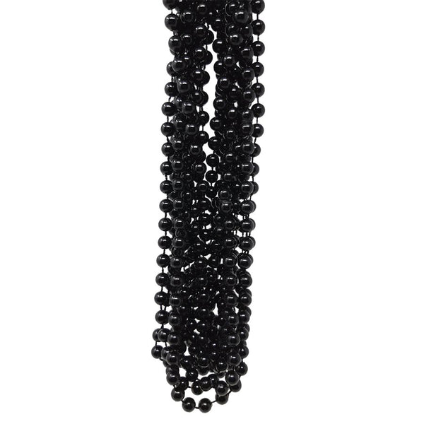 144 perles noires de Mardi Gras