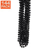 144 perles noires de Mardi Gras