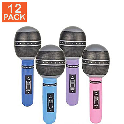 Microphones gonflables (lot de 12)