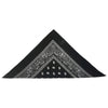 Bandanas noirs à motifs cachemire (paquet de 12)