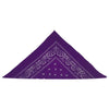Bandana violet à motif cachemire (lot de 12)