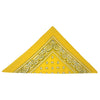 Bandana jaune à motif cachemire (lot de 12)